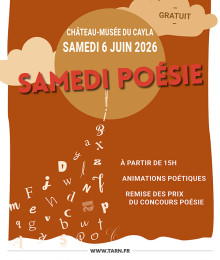 Samedi poésie au Château-musée du Cayla