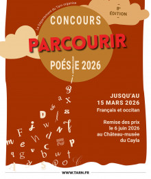 Concours poésie 2026 "Parcourir" au Château-musée du Cayla