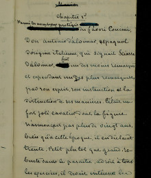 Une heure, une œuvre, Le manuscrit des Beaux Messieurs de Bois-Doré par George Sand, par Olivier Bara
